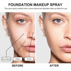 Topcent latex puff used for even foundation application.