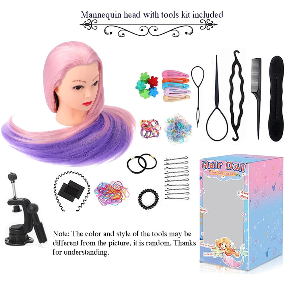 TopDirect braiding practice head designed for intricate braid work.