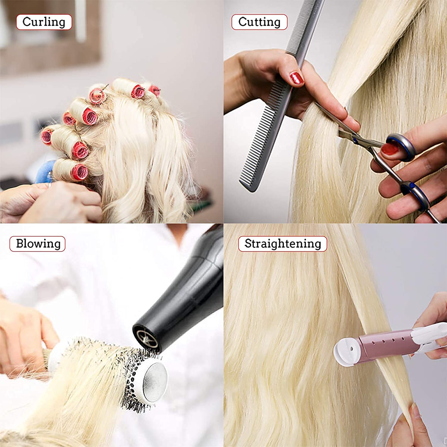 TopDirect mannequin head 24-inch blonde real-hair length for extended styling options.