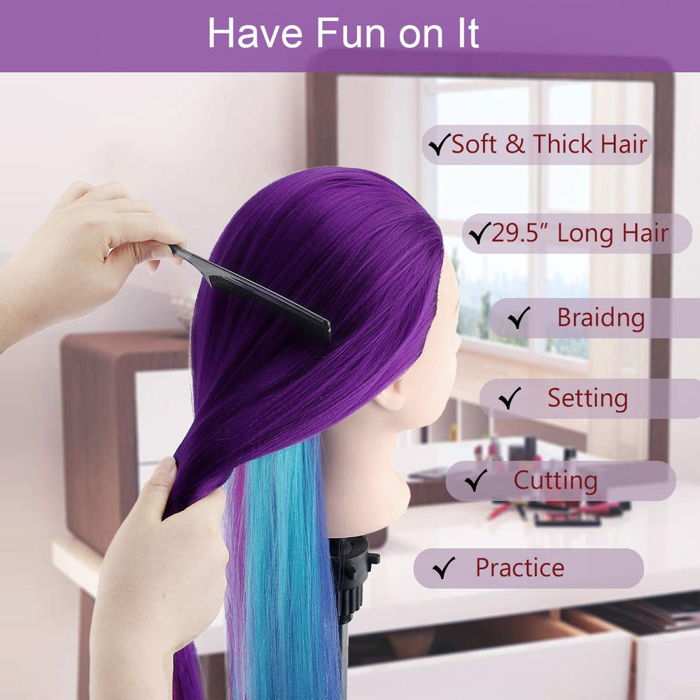 TopDirect training head hair curling and washing practice session