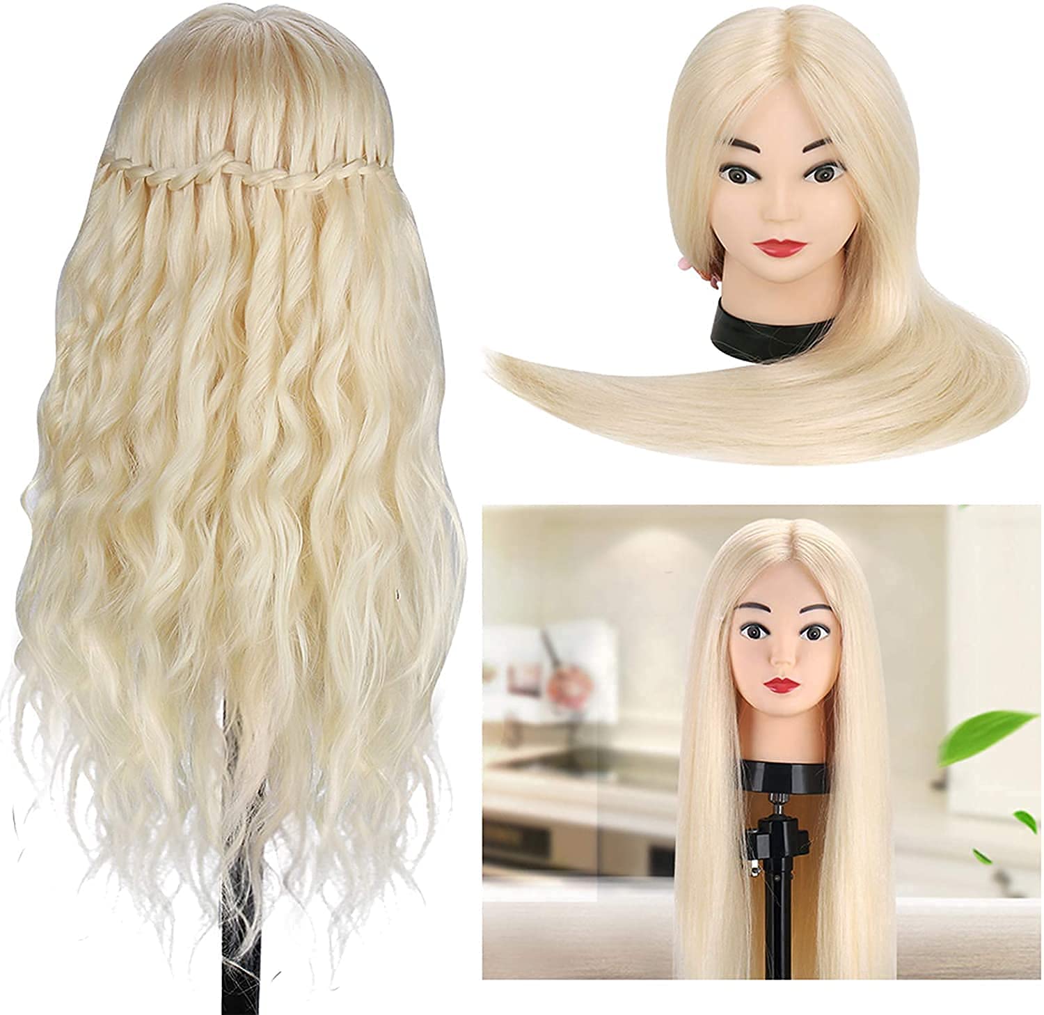 TopDirect mannequin head with clamp demonstrates secure on-desk training setup.
