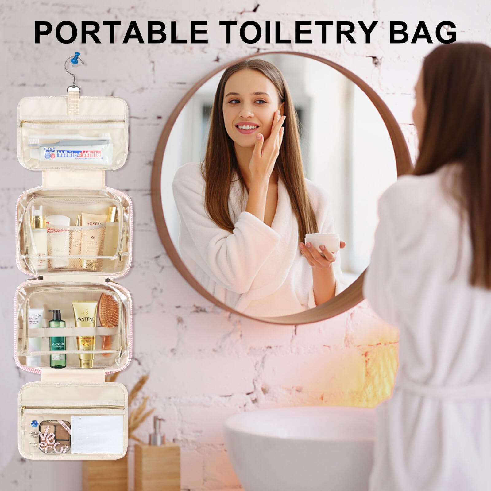 TOPEAST makeup and toiletries bag blue A keeps essentials together