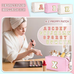 TOPEAST personalized patch closeup highlights monogram detail and skin-friendly texture.