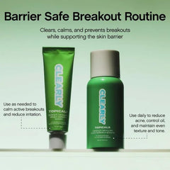 Topicals Clearly Breakout Mask ingredients visual highlighting azelaic acid and sulfur support for even tone.