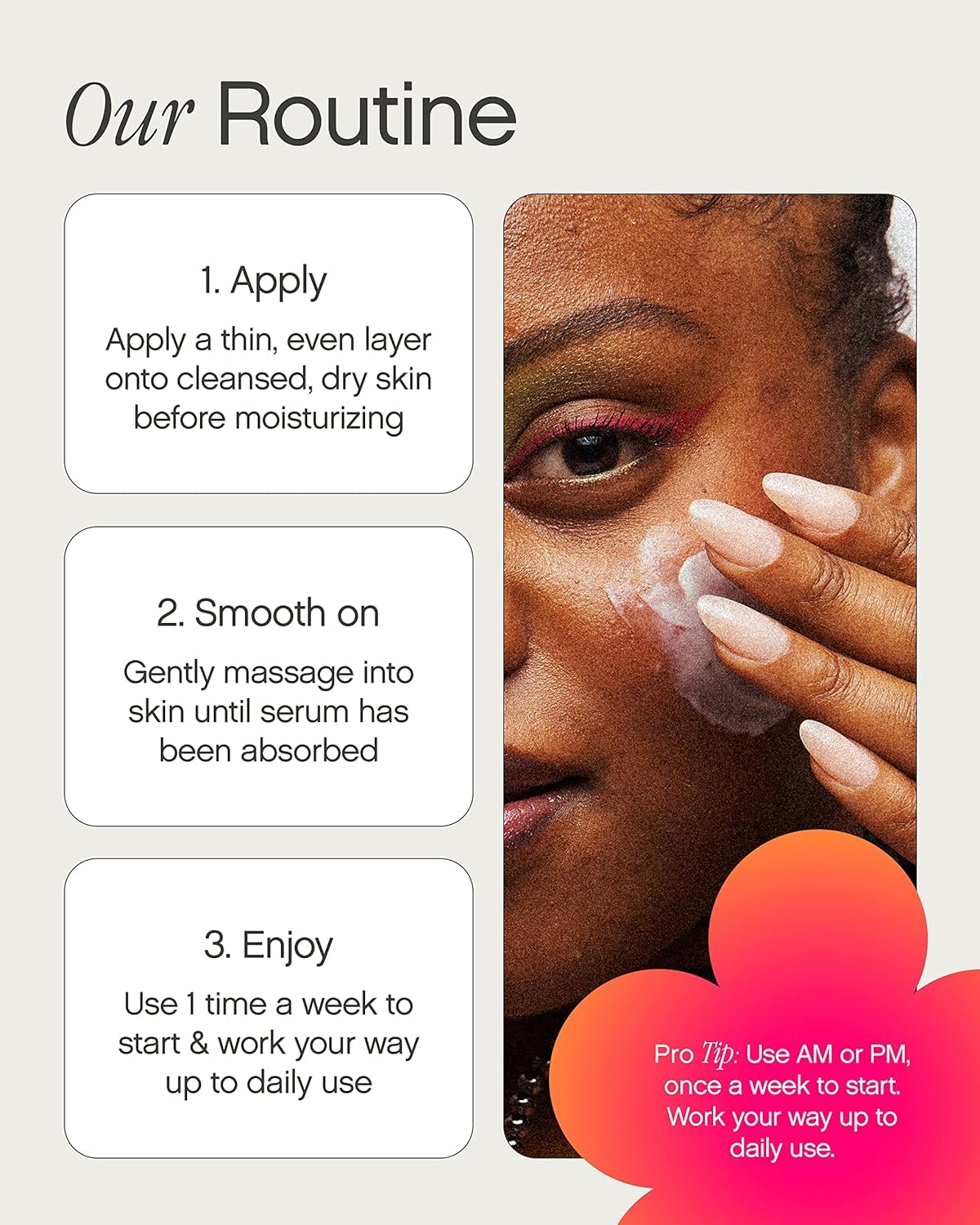 Topicals Faded serum daytime use with sunscreen recommended.