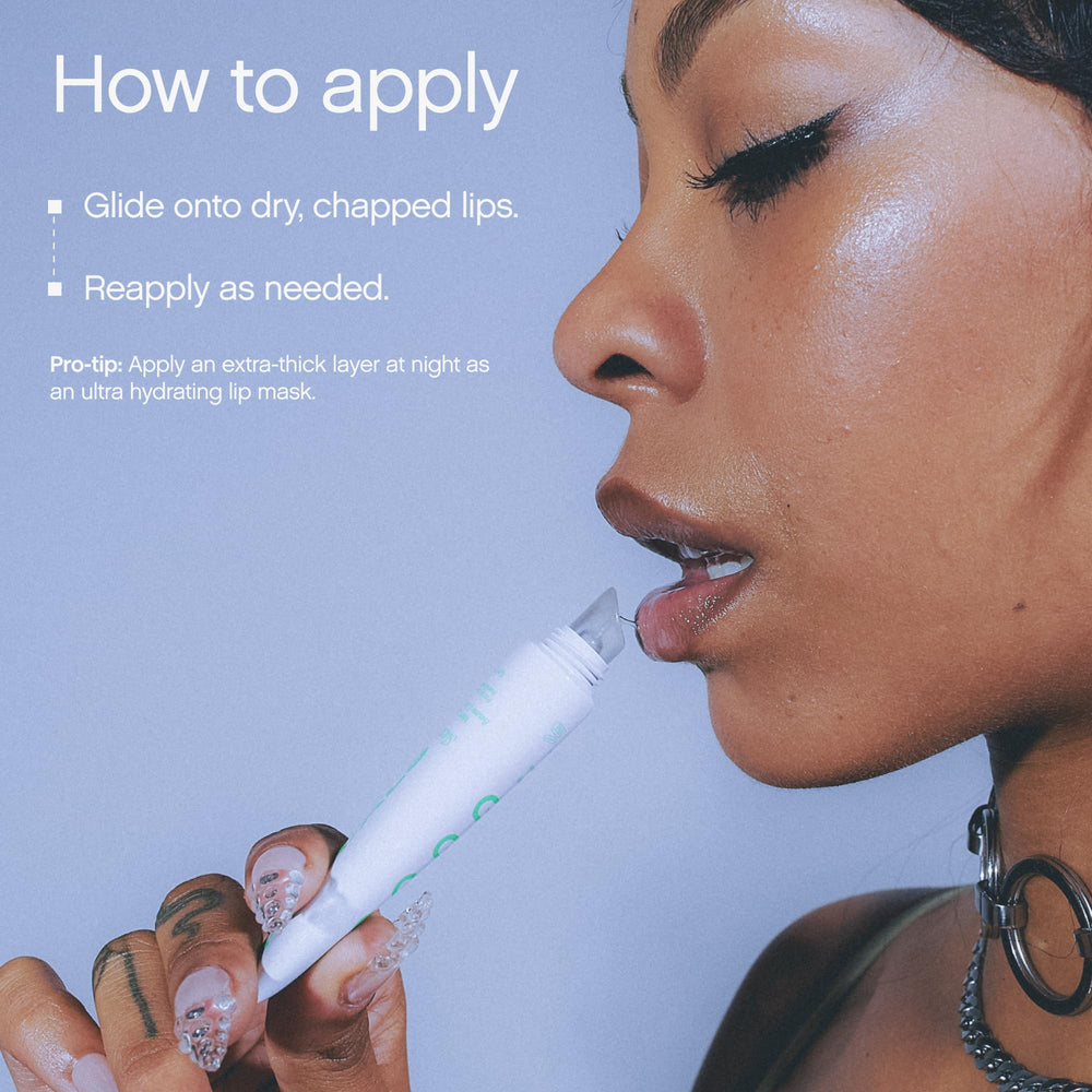 Topicals Slick Salve Mint lip balm shine adds a natural makeup glow.