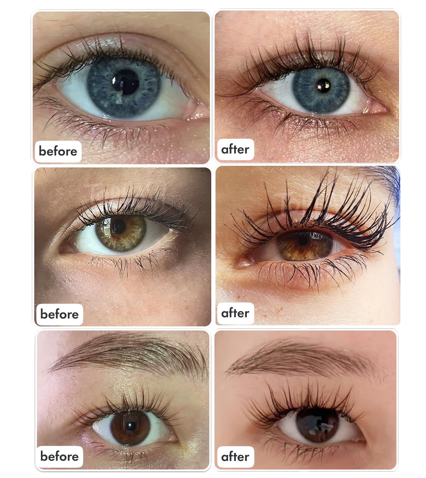 Toplash eyelash growth serum brush demonstrates precise lash-line application for tidy results