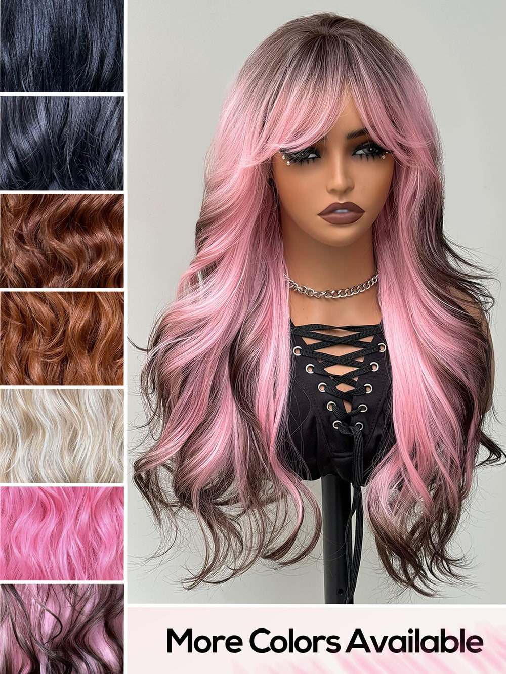 topshe 24-inch wig ideal for parties, cosplay, and events