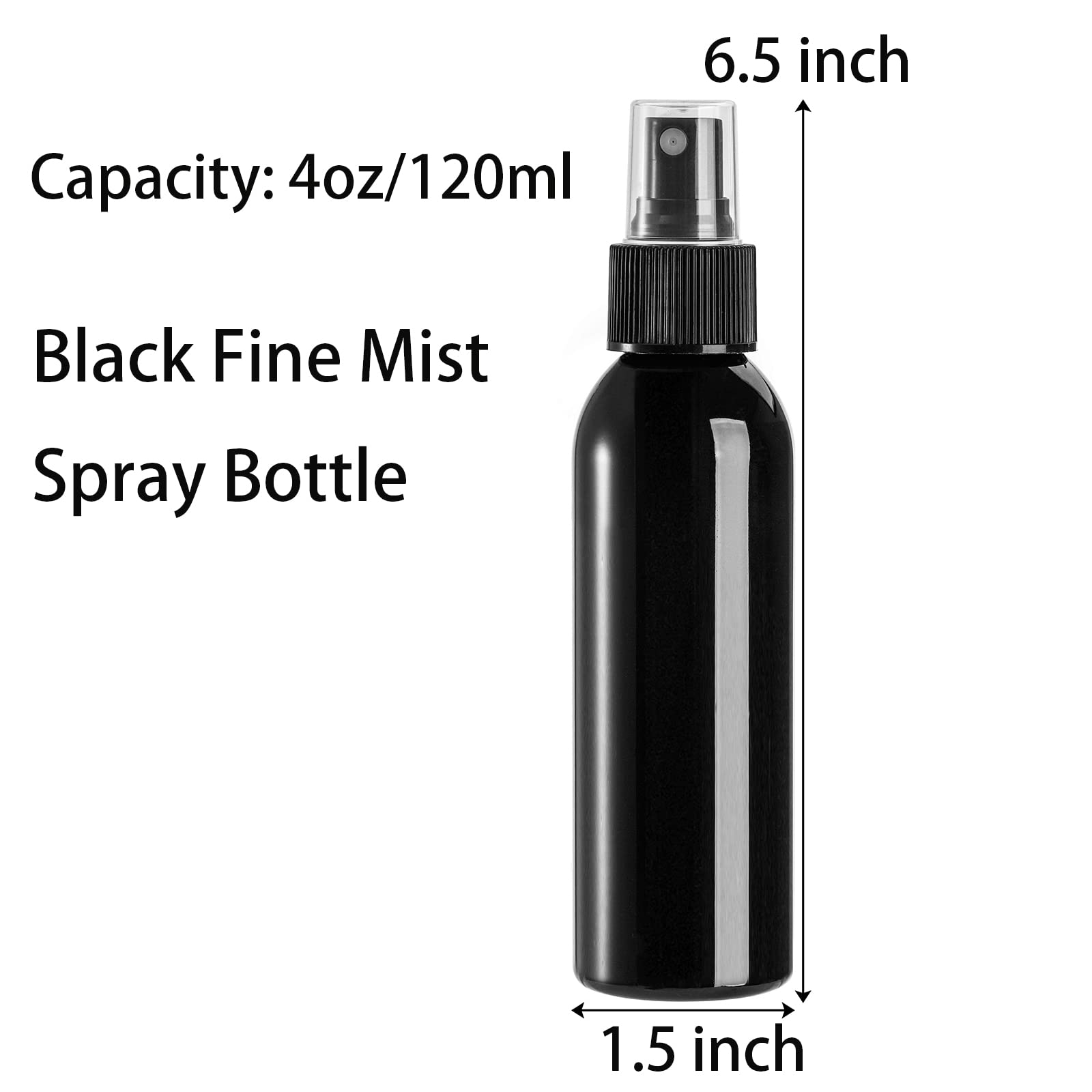 TOPZEA black sprayer ergonomic nozzle in action, delivering a smooth fine mist.