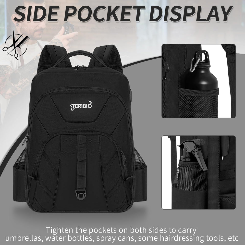 TORIBIO barber bag travel-ready design suits events and mobile shops.