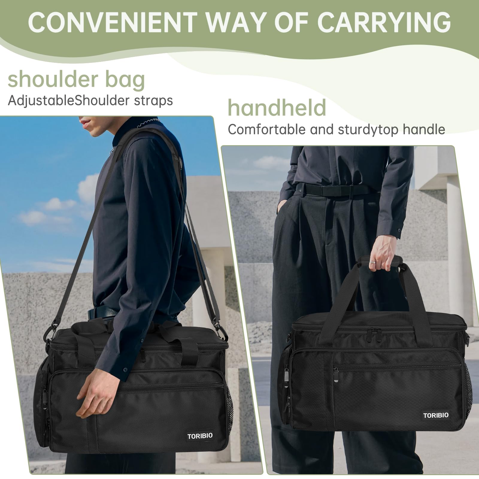 TORIBIO travel-ready hairdresser bag fits large tool kits for events