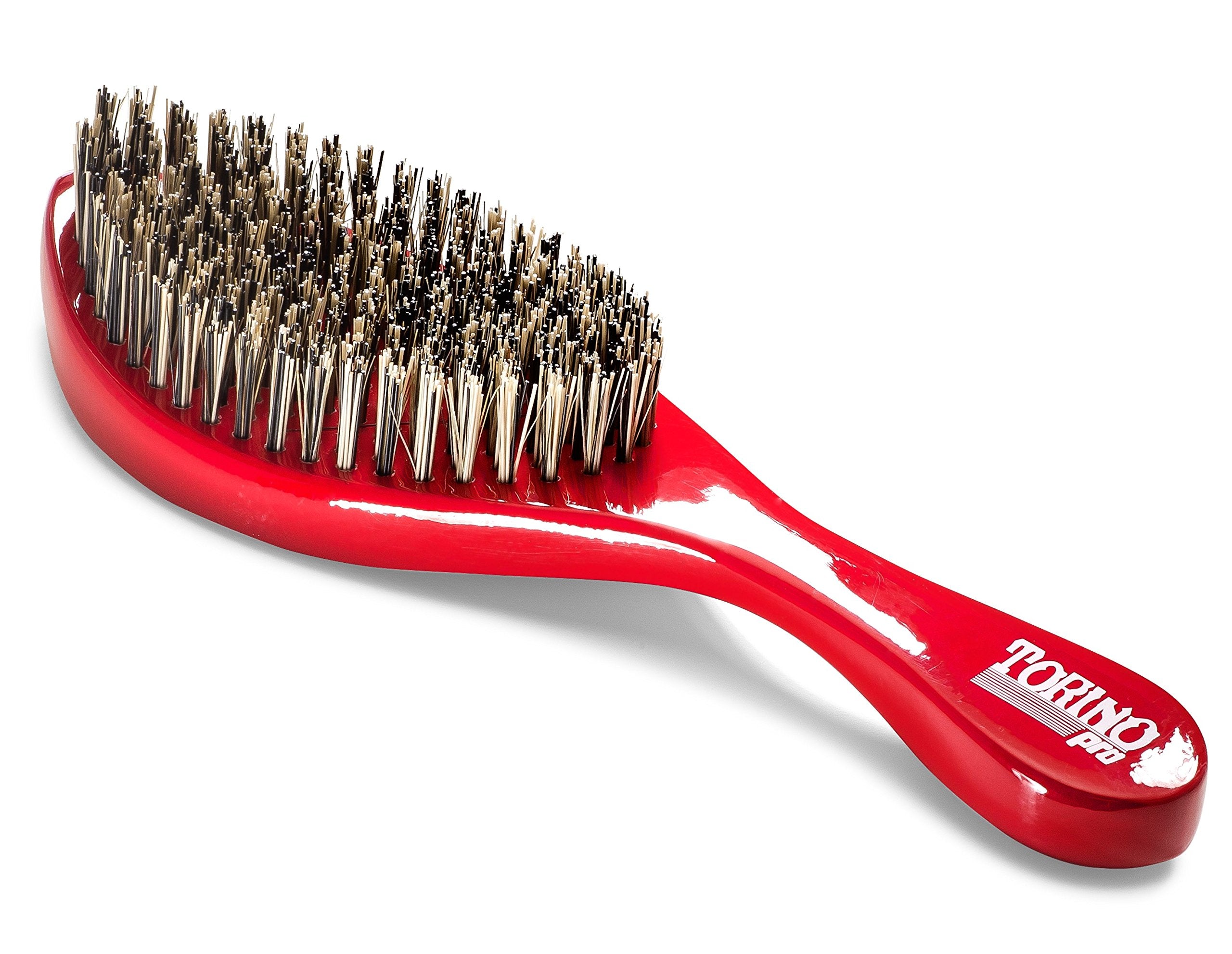 Torino Pro 470 extremely hard brush closeup highlighting stiff bristles for fast wave formation.