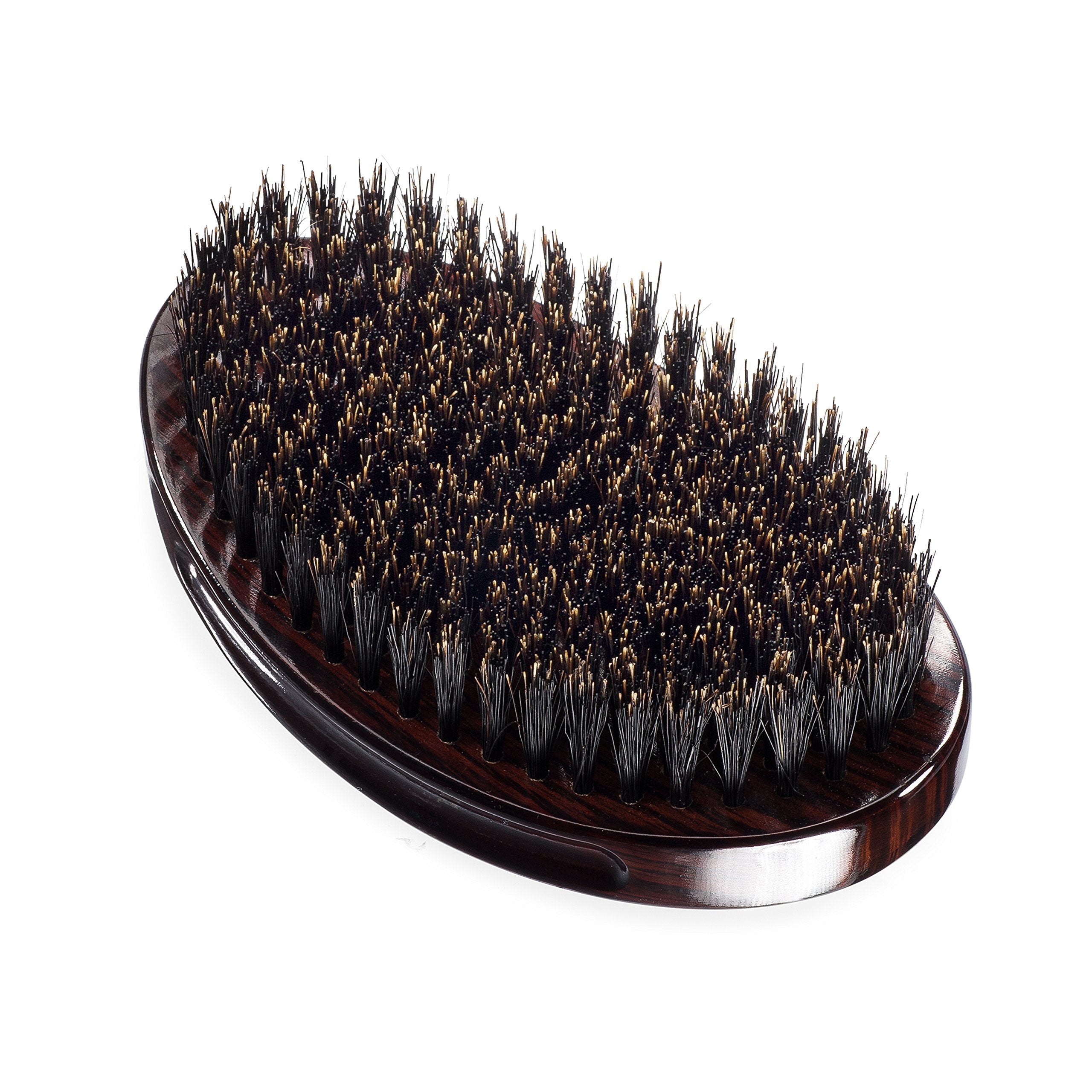 Torino Pro Wave Palm Brush #730 box and bristles viewed together suggest premium quality.