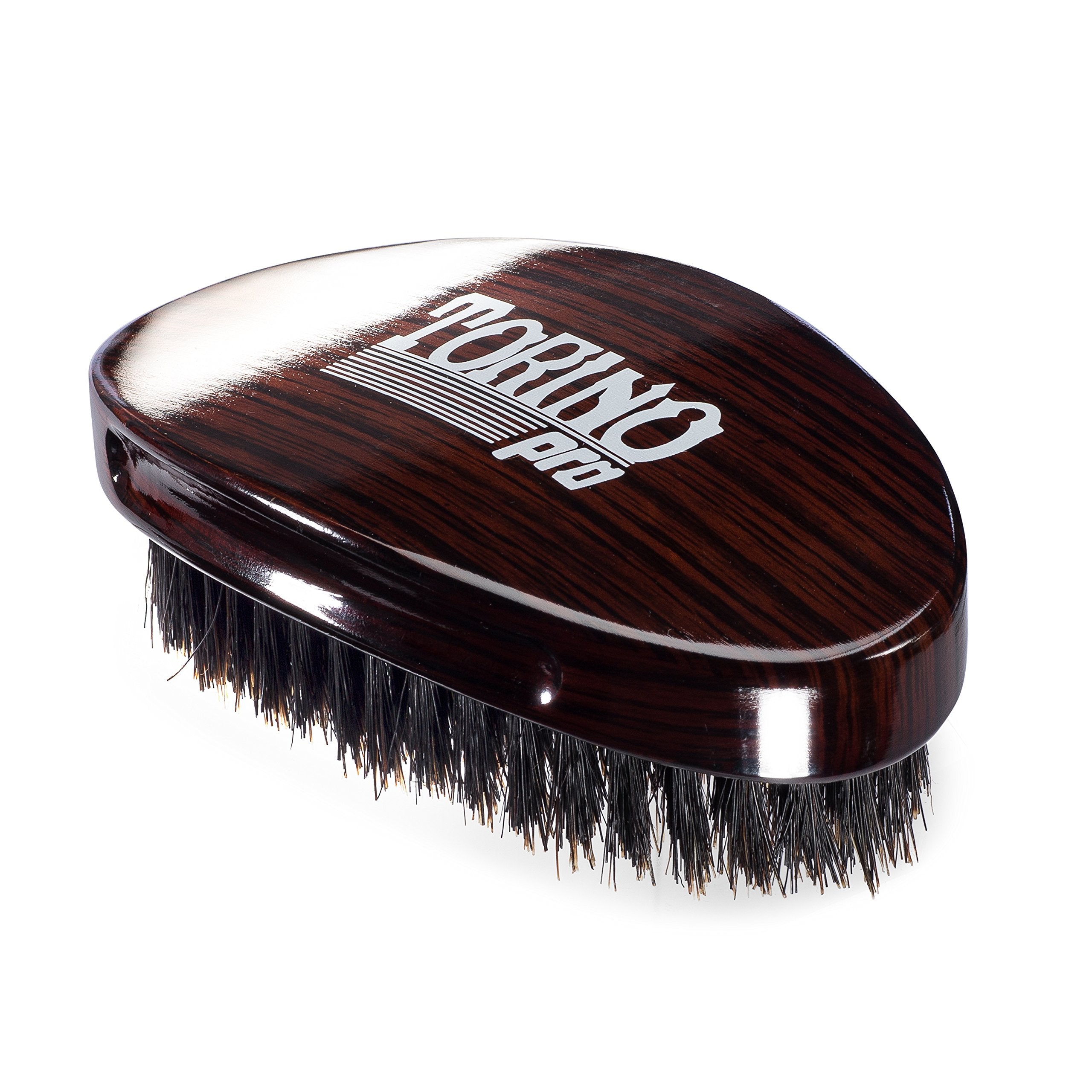Torino Pro Wave Palm Brush #730 head-fit curve demonstrates even coverage across the scalp.