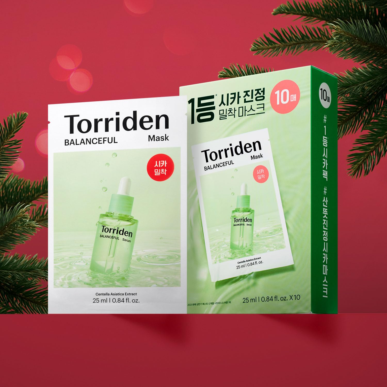 Sustainable packaging for Torriden Balanceful Cica Mask highlights eco friendly design.