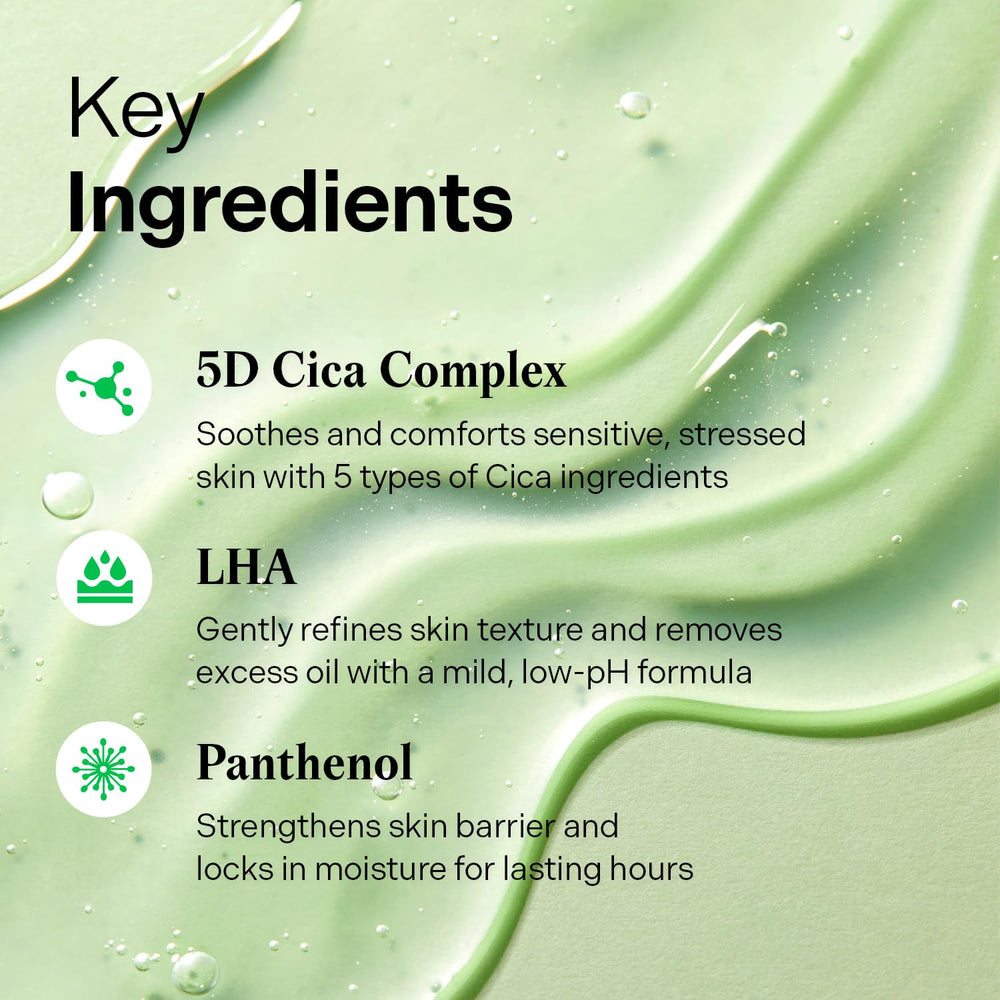 Torriden Balanceful LHA exfoliation close-up suggests gentle exfoliation and oil control