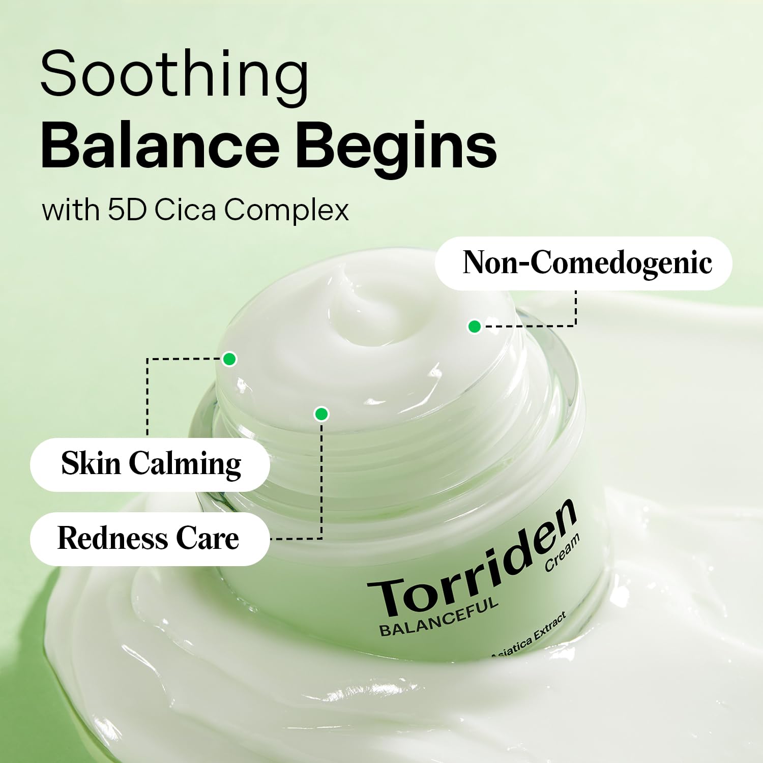 Torriden Balanceful Cream packaging on display highlights clean beauty and sustainability.