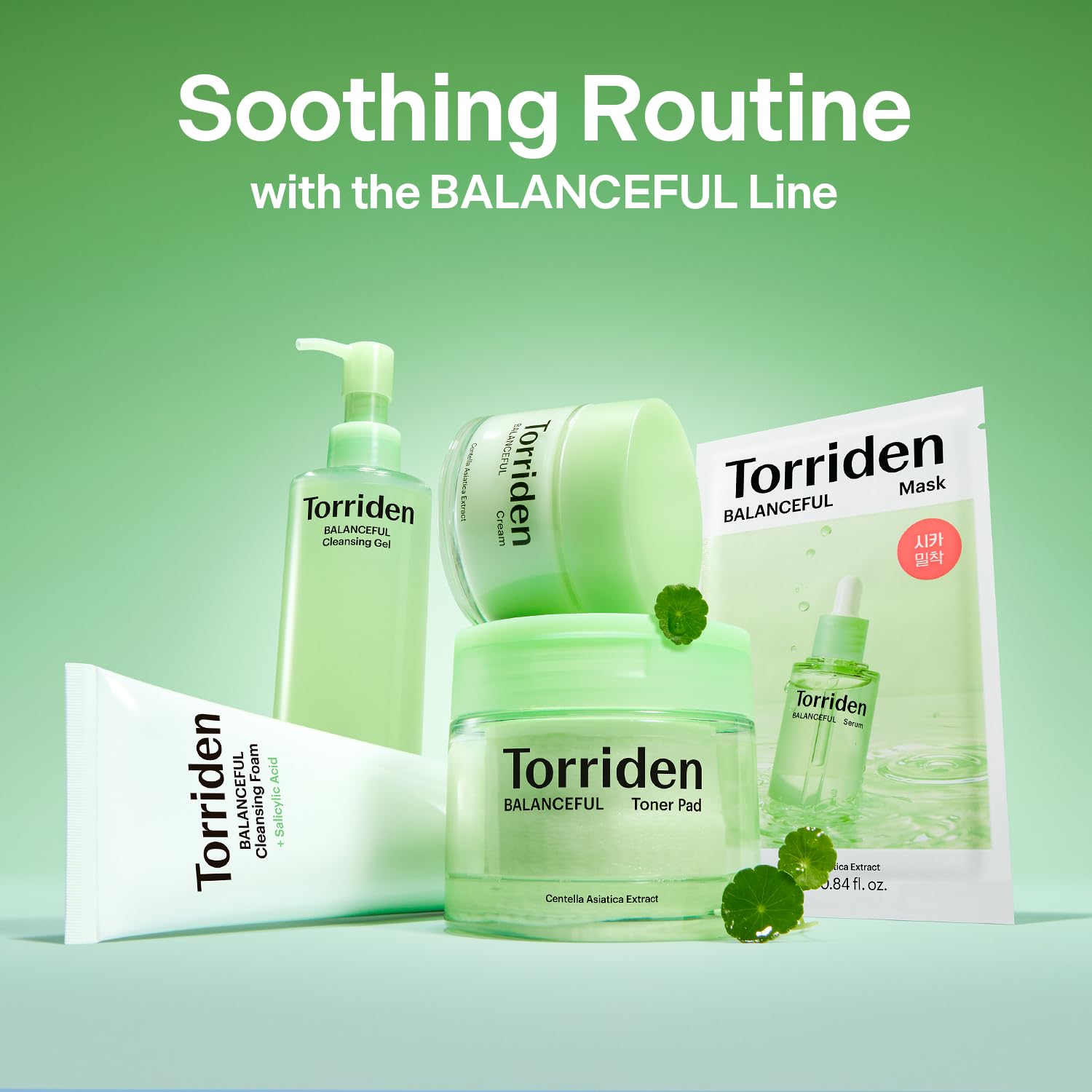 Torriden Balanceful Cream ingredients close-up with Panthenol and HA signaling hydration boost.