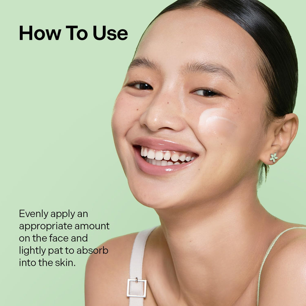 Torriden Balanceful Cream on a face demonstrates calming hydration for sensitive skin.