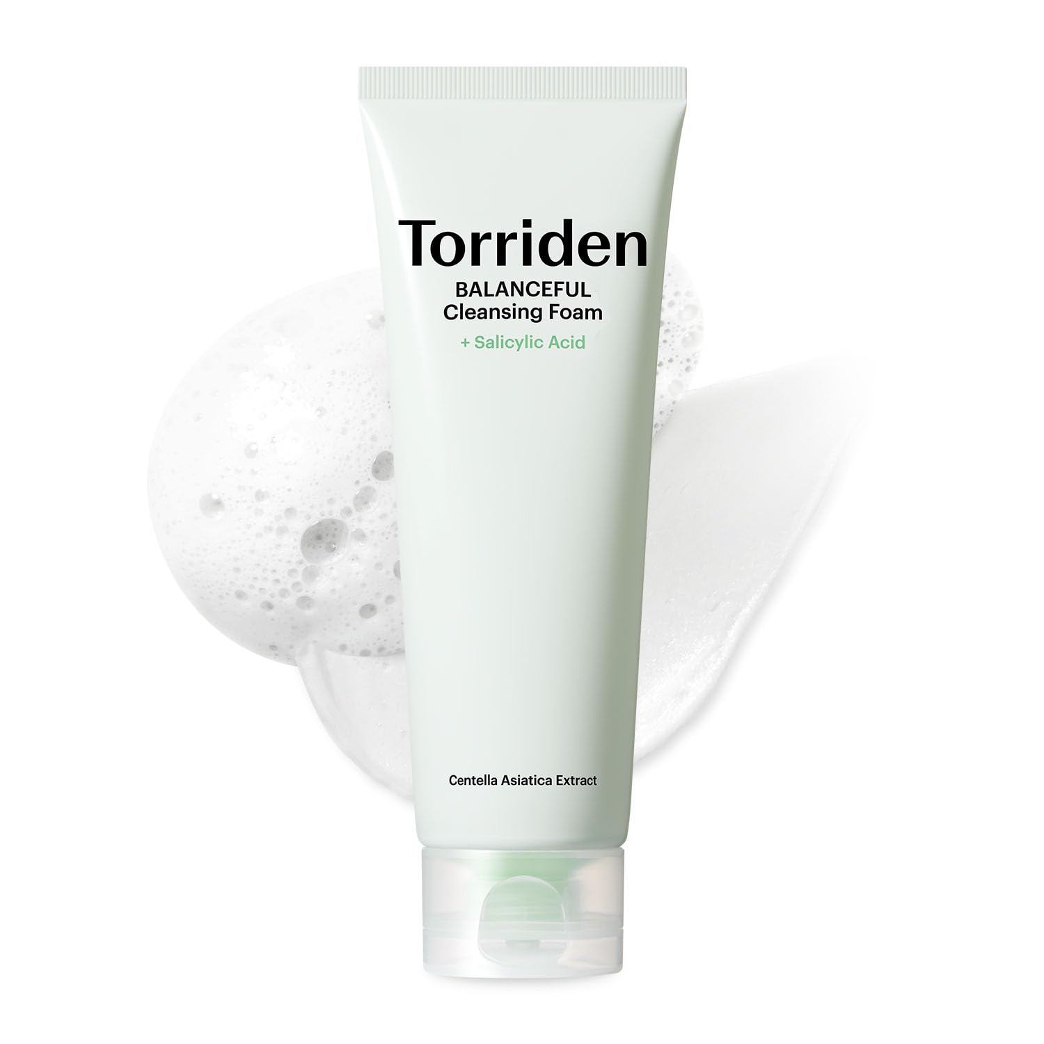 Torriden Balanceful Foam bottle pump for easy daily cleansing and refreshing skin.