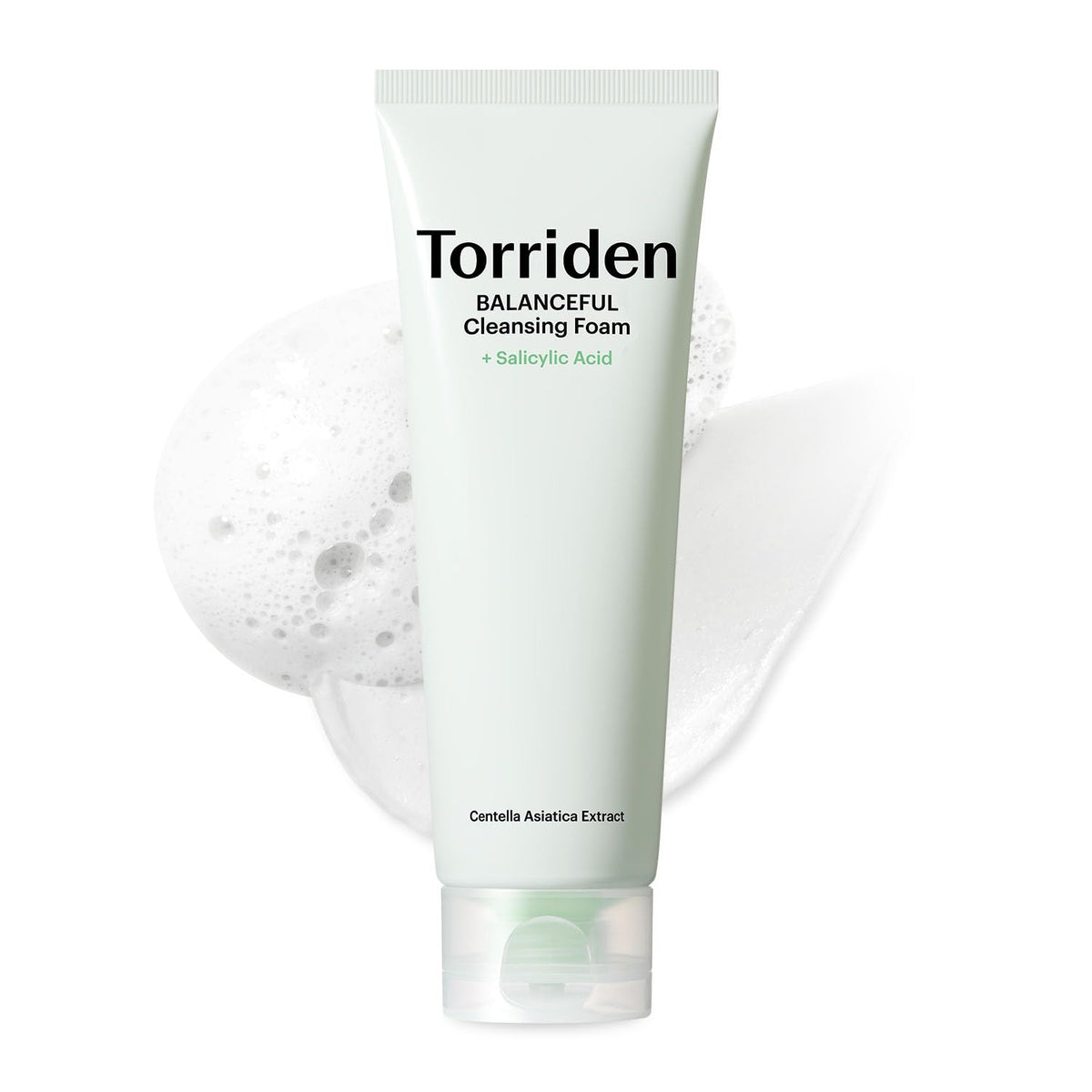 Torriden Balanceful Foam bottle pump for easy daily cleansing and refreshing skin.