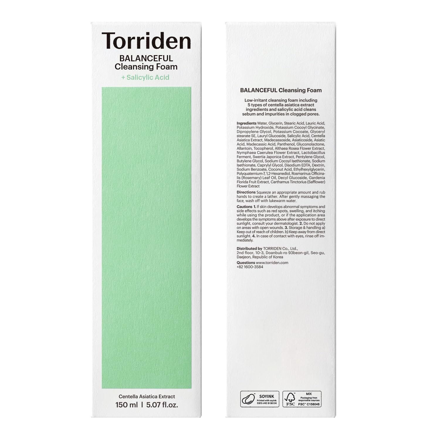 Torriden Balanceful Foam daily routine use demonstrates a balanced morning cleanse.