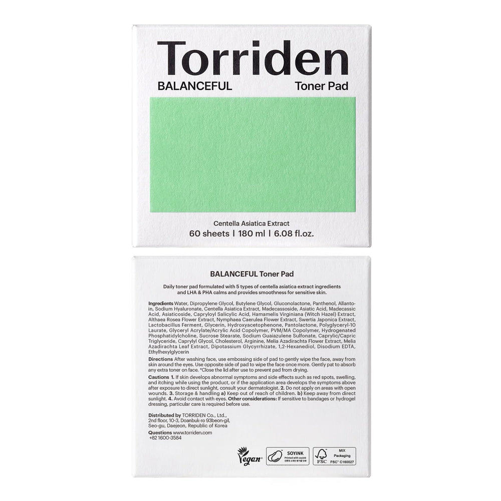 Torriden BALANCEFUL toner pad container ready for travel-friendly daily routine