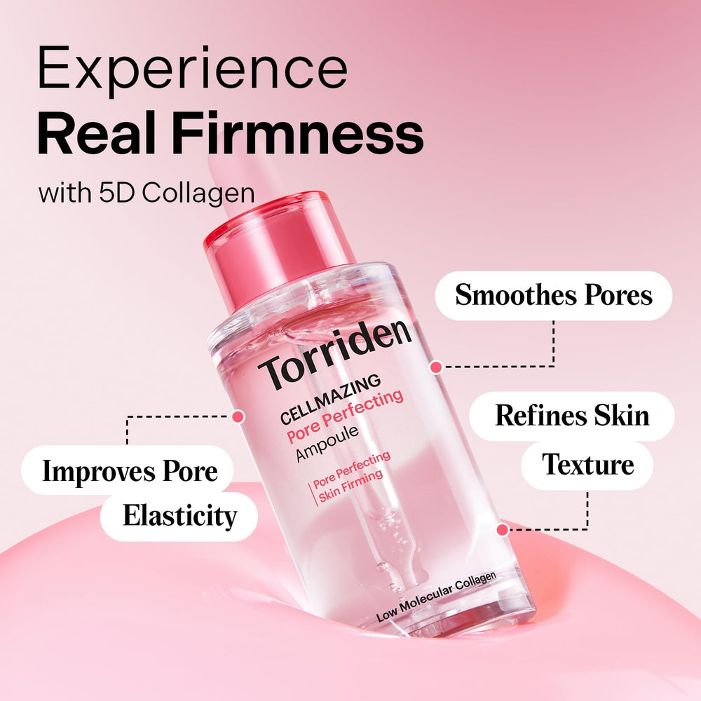 Torriden CELLMAZING ampoule elasticity-boost visualization for firmer-looking skin
