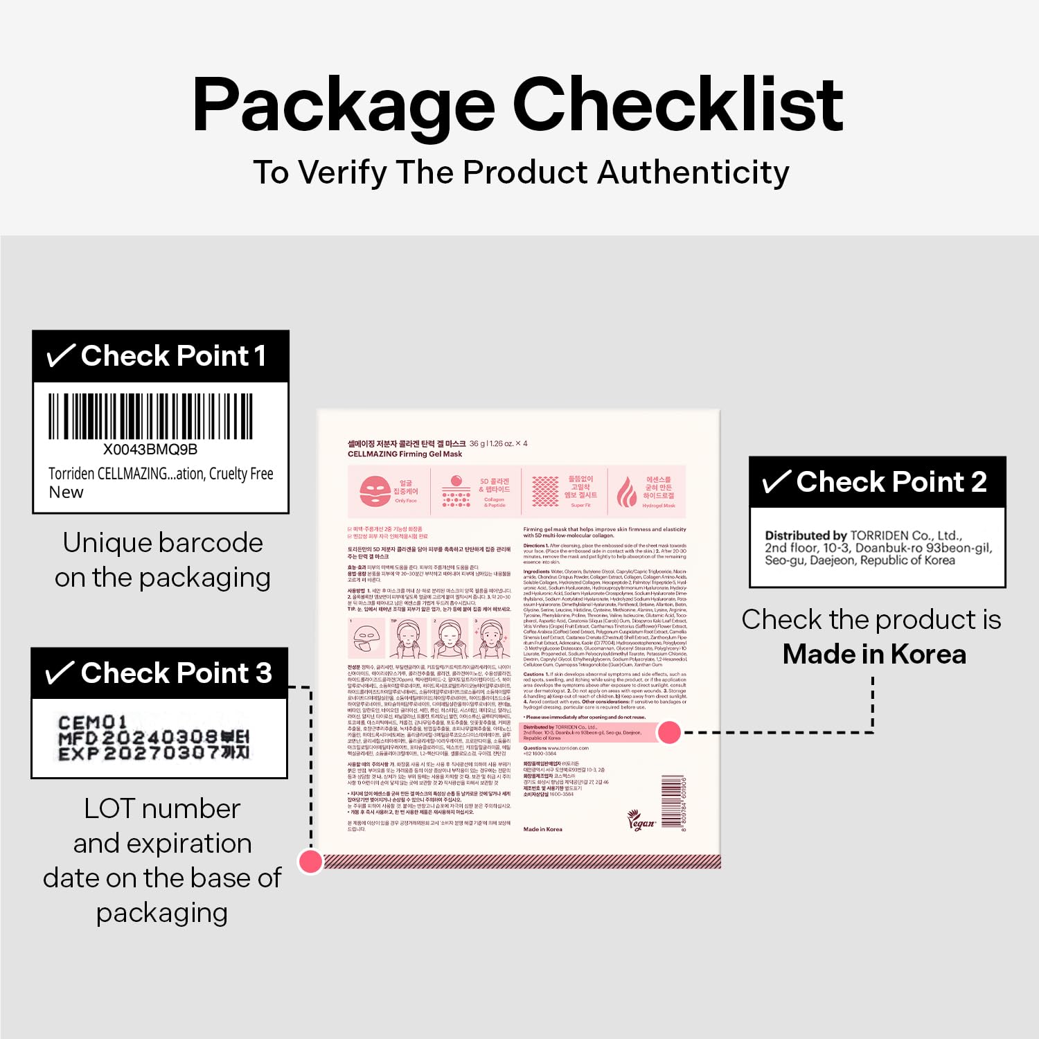 Torriden CELLMAZING clean beauty sustainability notes on recycled packaging