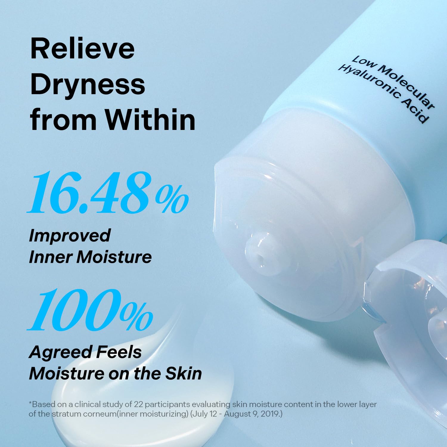 Torriden DIVE IN Cream close-up demonstrates a gentle formula for sensitive skin.