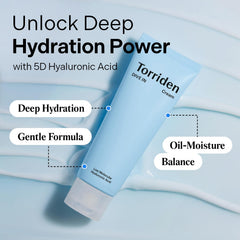 Torriden DIVE IN Cream swatch on hand demonstrates quick absorption.