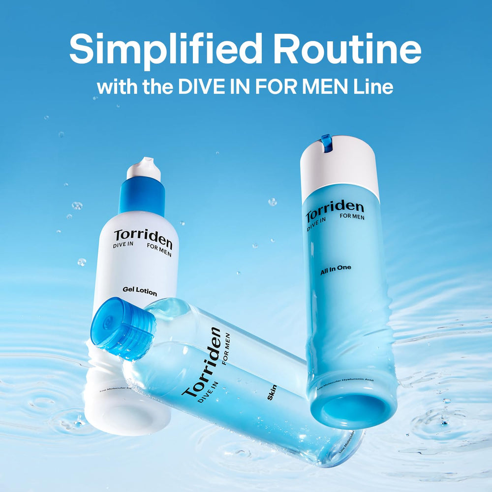 Torriden Dive In for Men bathroom scene with towels for daily use.