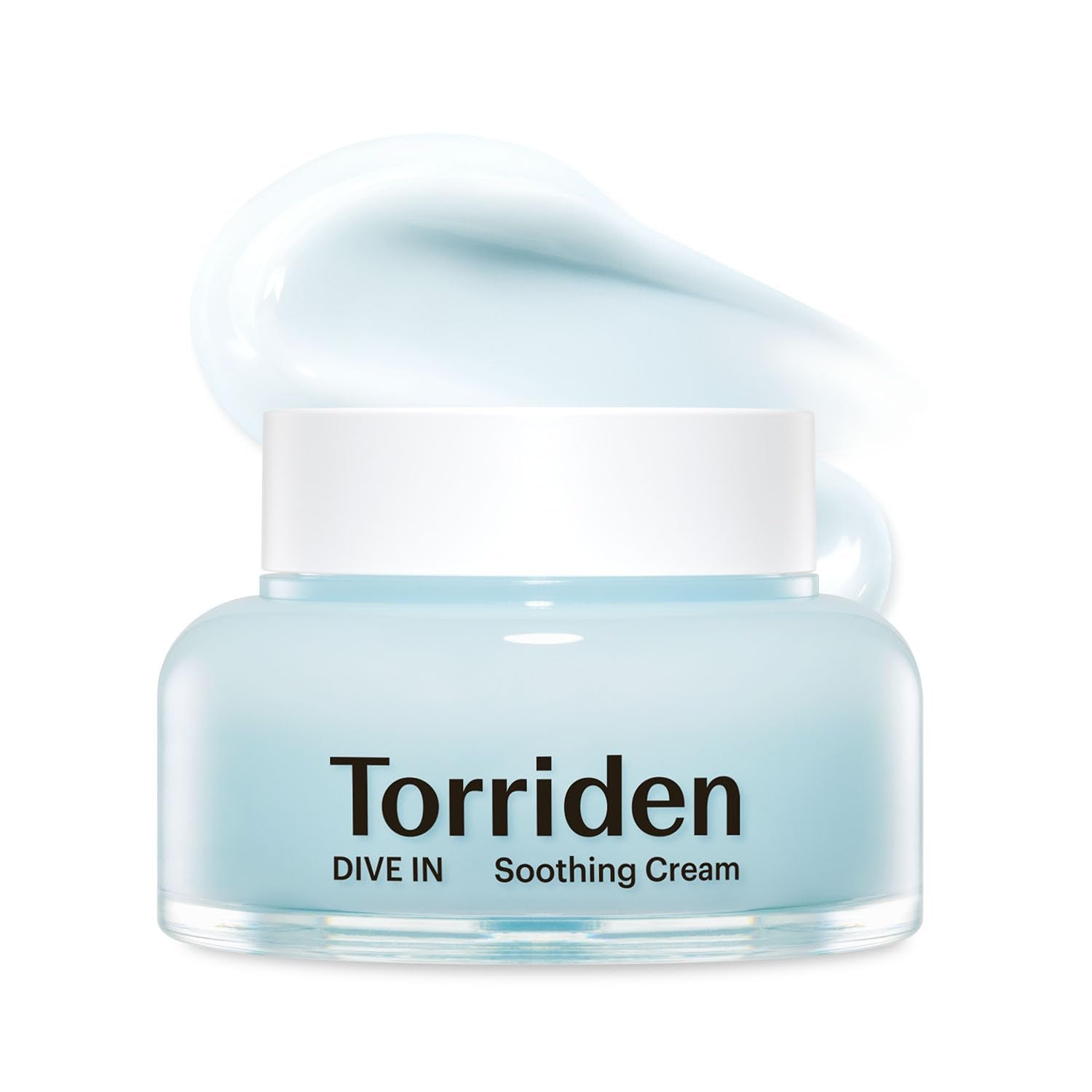 Torriden Dive In bottle shows hydrating cream for sensitive skin.