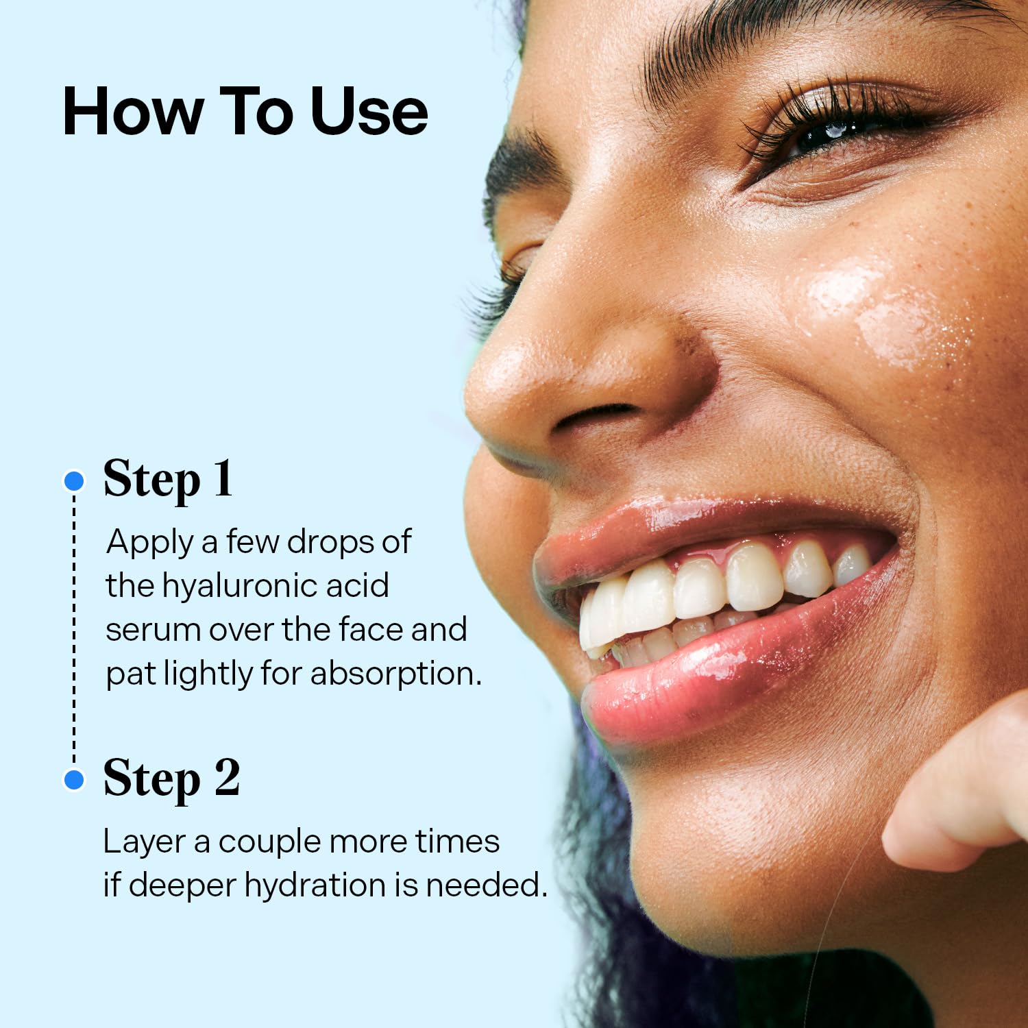 Torriden DIVE IN serum on skin demonstrates rapid absorption for a light daily routine.