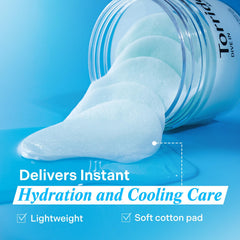 Torriden DIVE IN pad on hand cooling moment with hydrating feel.