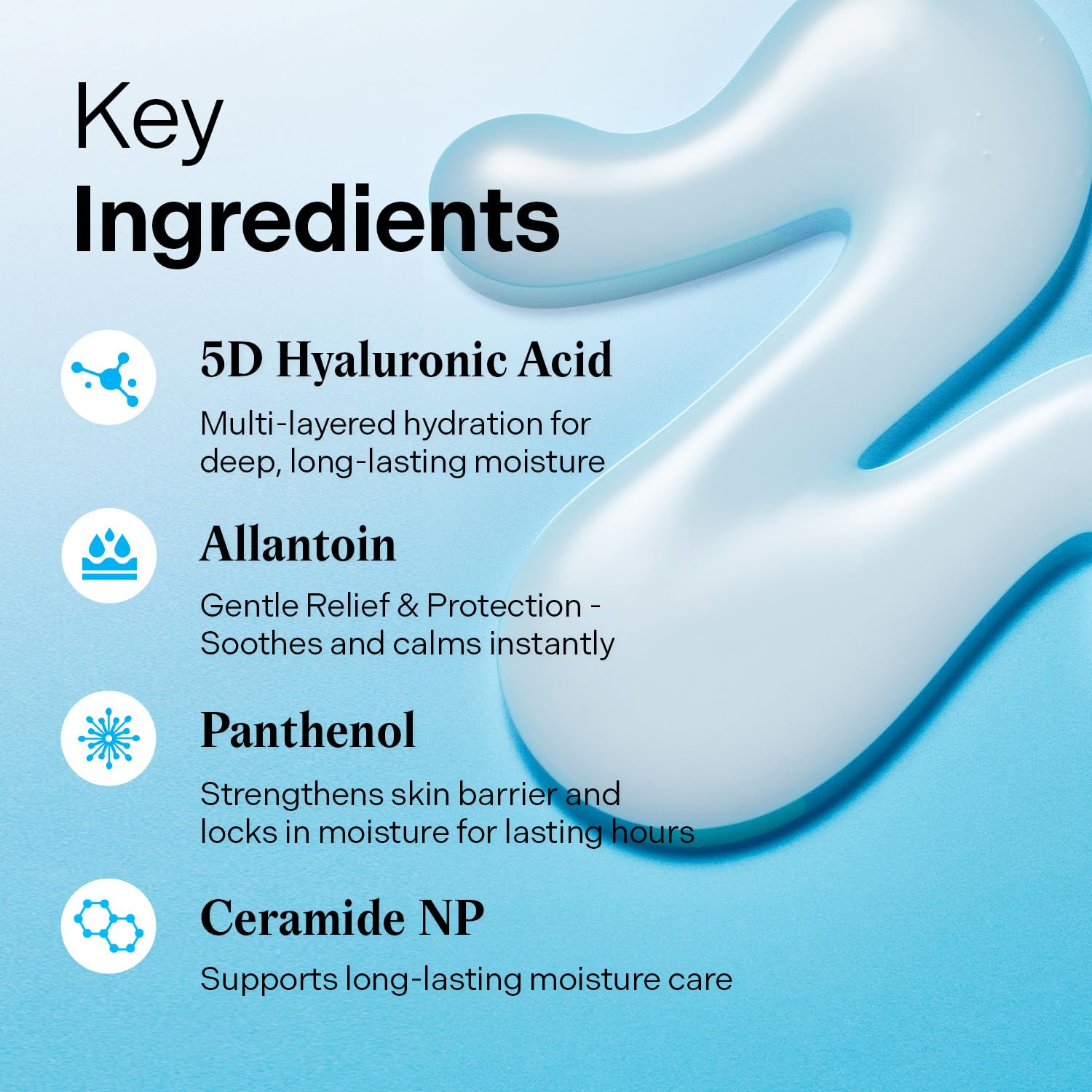 Application routine shot demonstrates layering after cleansing for best results