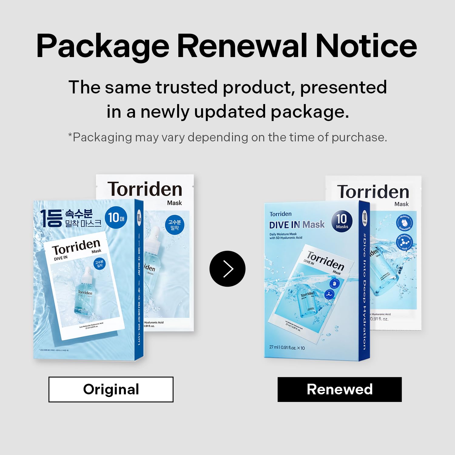 Torriden DIVE IN soy-based ink prints on packaging for greener branding