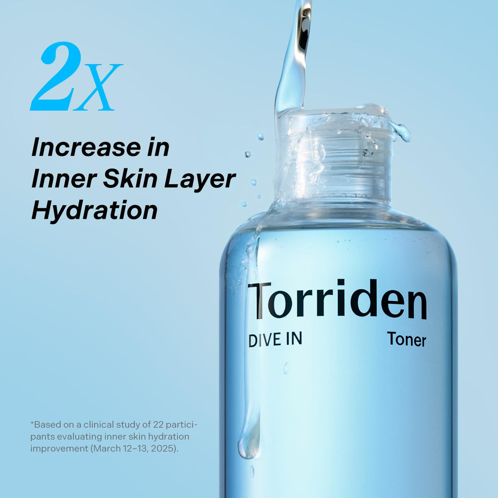 Torriden Dive in Toner makeup-base prepping for dewy glow