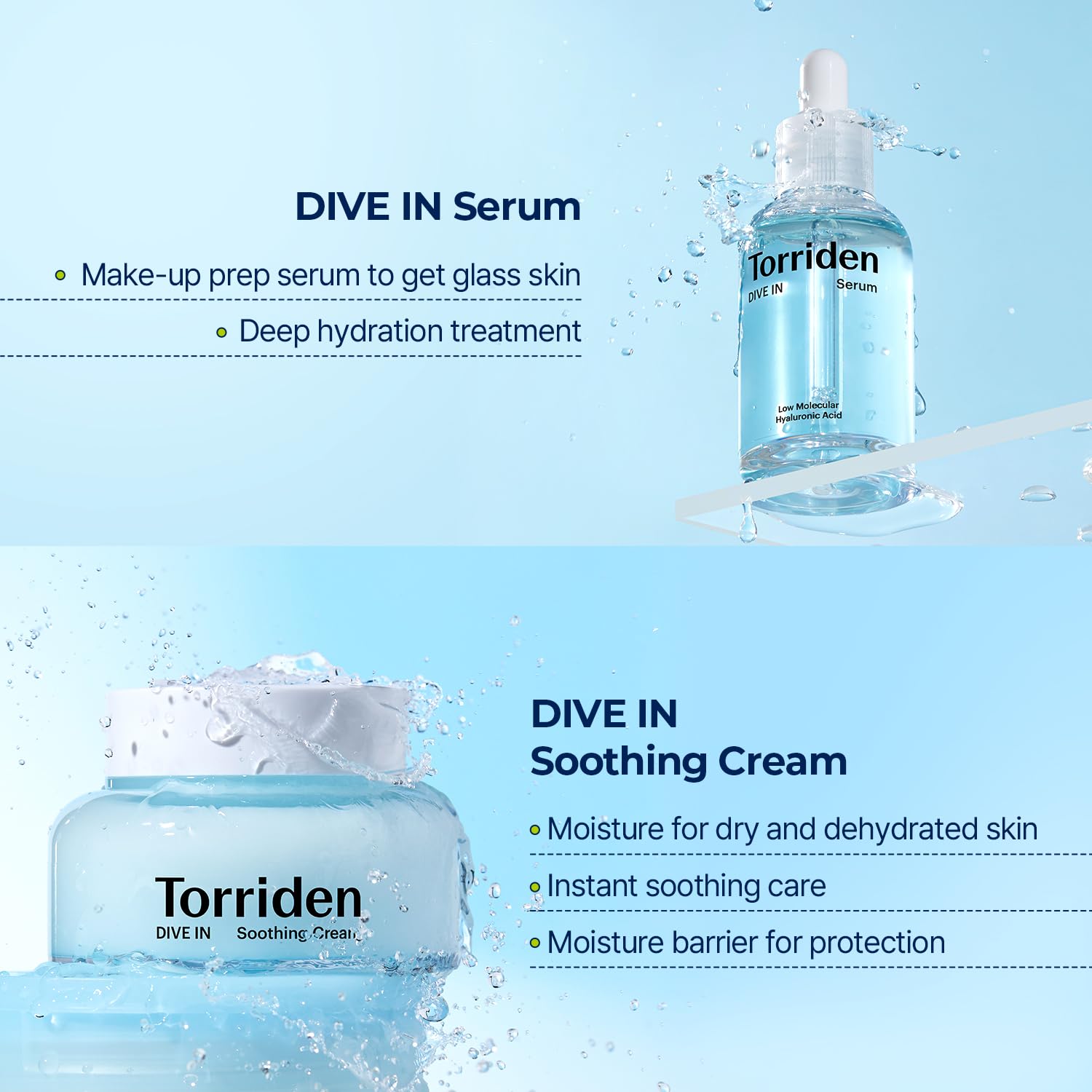 Torriden Hyaluronic 5D complex visual emphasizes multi-layer moisture delivery.