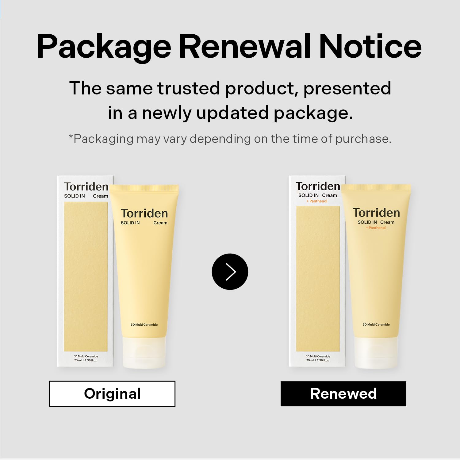 Torriden SOLID IN Ceramide Cream application on skin reveals smooth, hydrated look