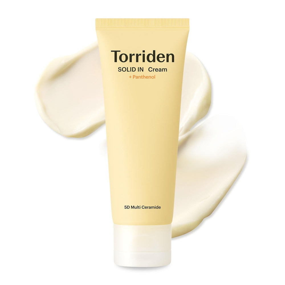 Torriden SOLID IN Ceramide Cream jar closeup highlighting hydration potential