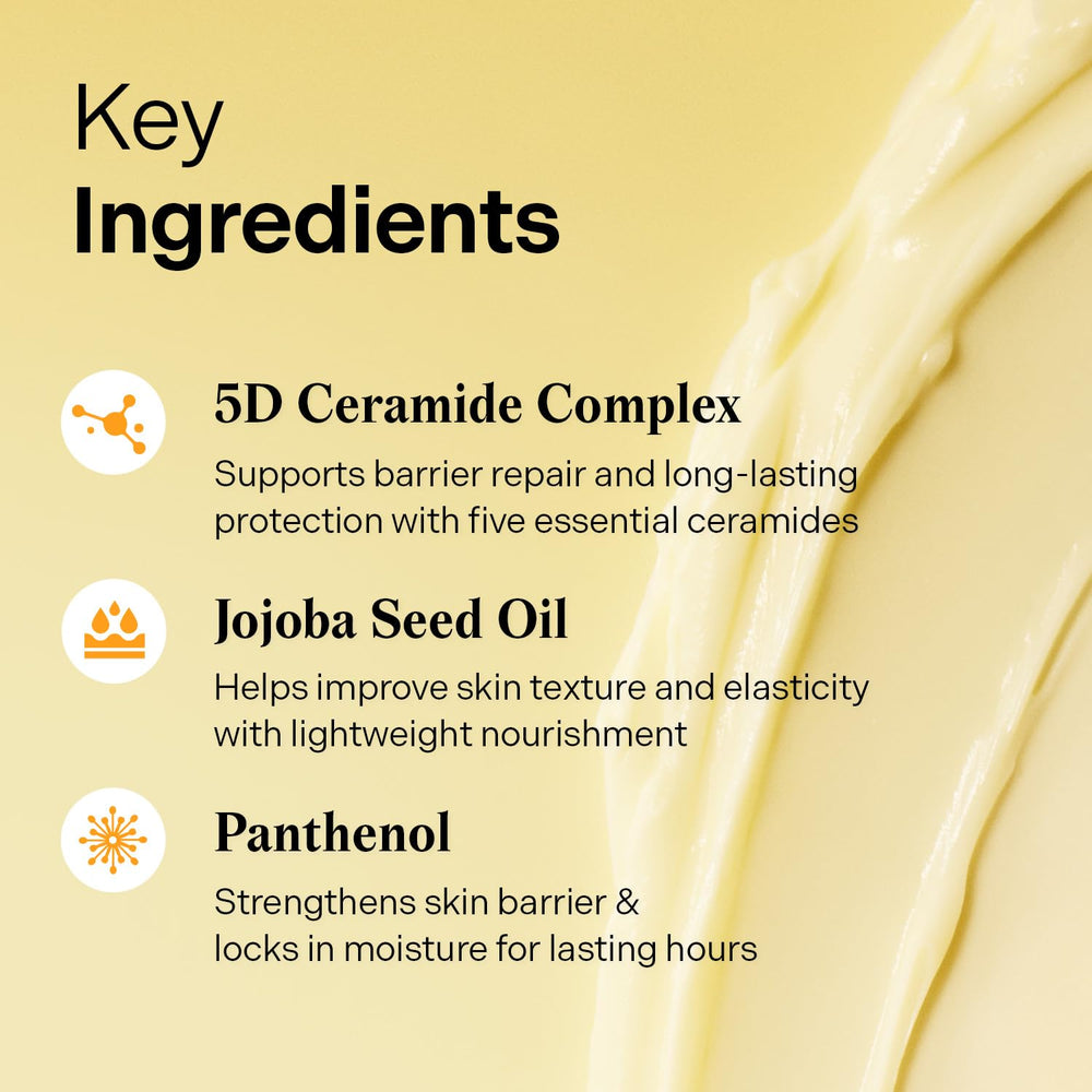 Torriden SOLID IN Ceramide Cream label indicates fragrance-free vegan formula