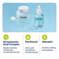 Torriden Soothing Cream texture application image suggests deep hydration everywhere.