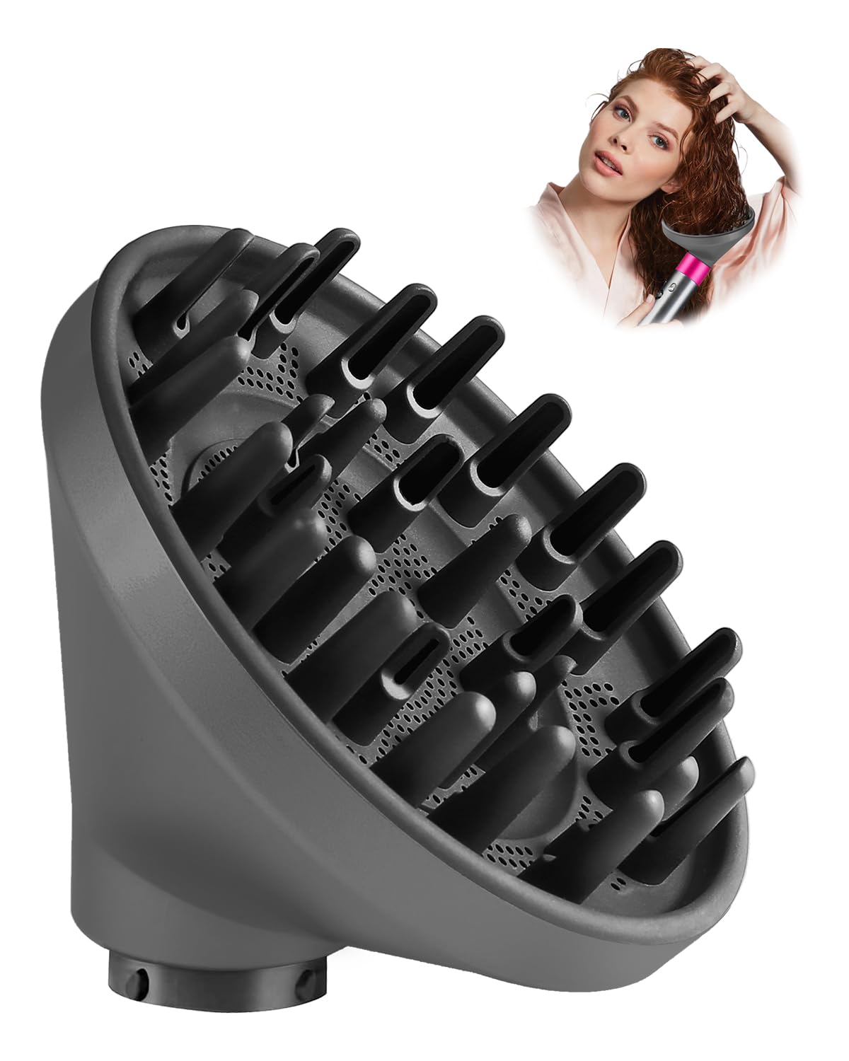 Tosage upgraded diffuser nozzle for Dyson Airwrap provides versatile attachment for smoother styling
