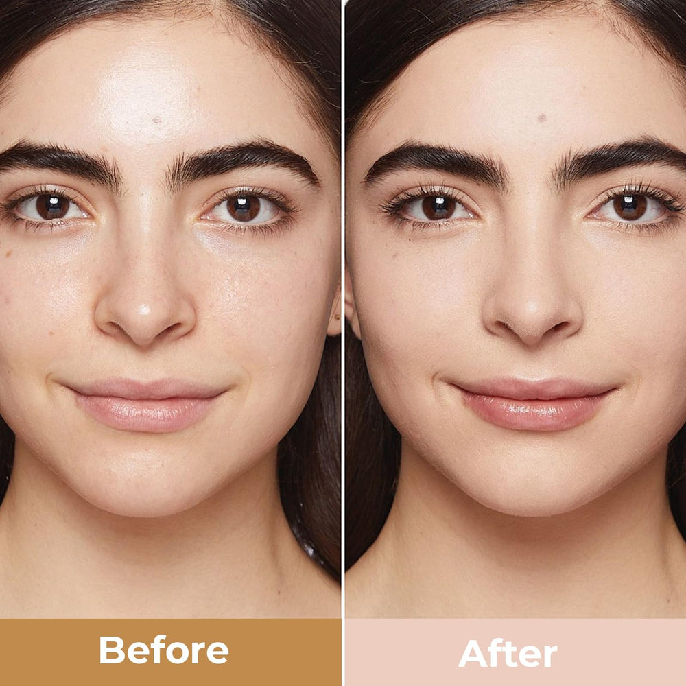 TOSOUATOP foundation full-coverage application showing even complexion outdoors.