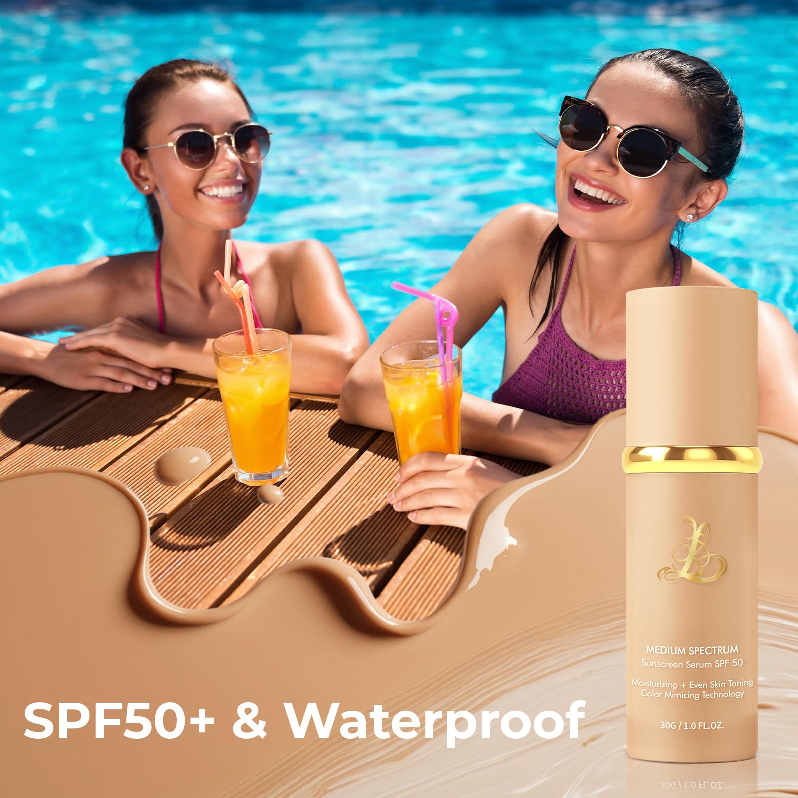 TOSOUATOP foundation long-wear waterproof formula withstands workouts and humidity.