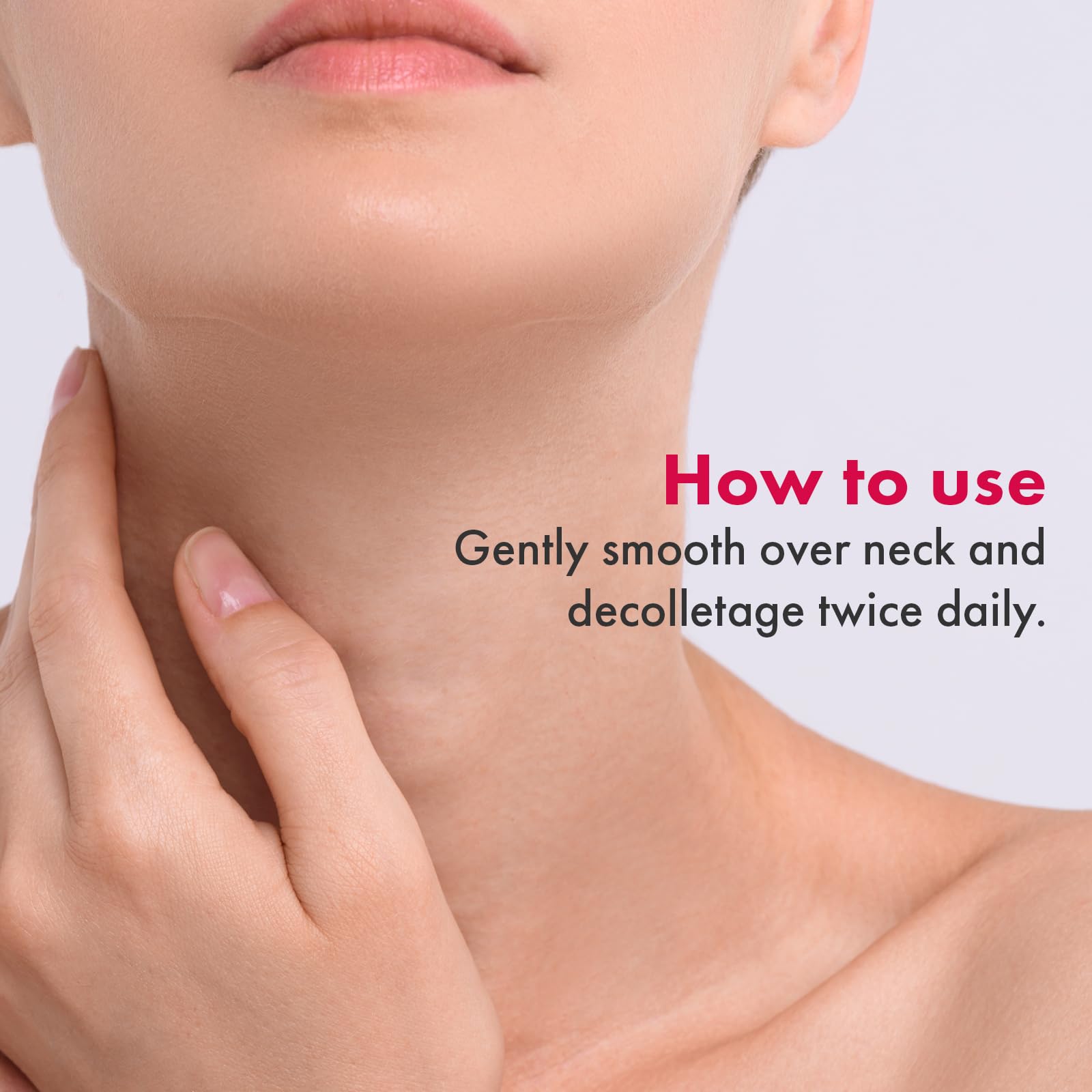 TOSOWOONG Necktox creamy formula with shea butter for nourishing hydration.