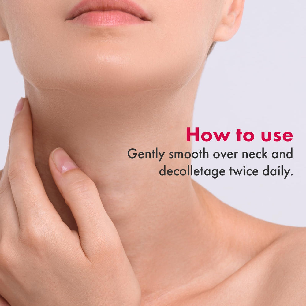 TOSOWOONG Necktox creamy formula with shea butter for nourishing hydration.