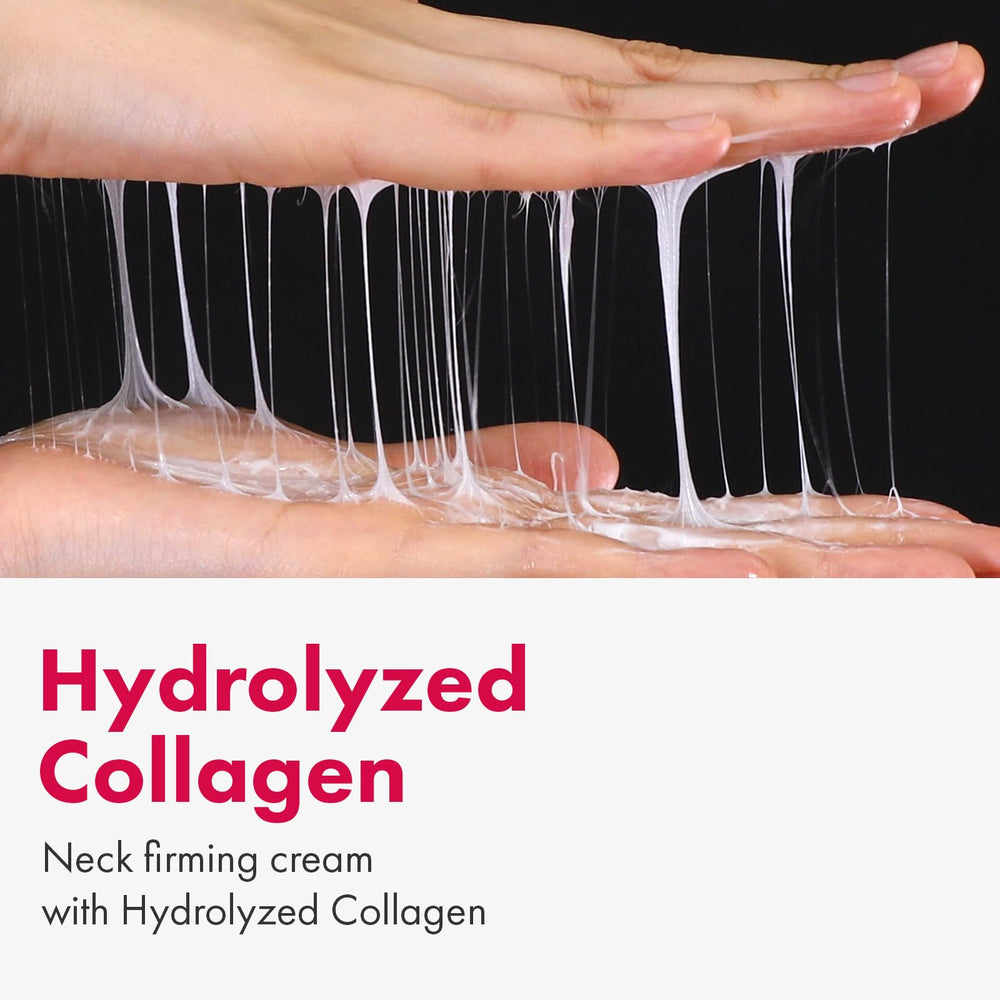 TOSOWOONG Collagen Necktox texture close-up shows quick absorption.