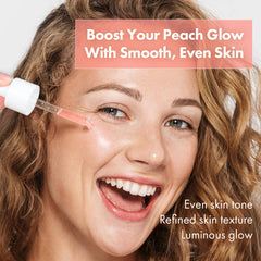 TOSOWOONG Peach 80 Niacin Serum label highlights niacinamide and alpha-arbutin for even tone.